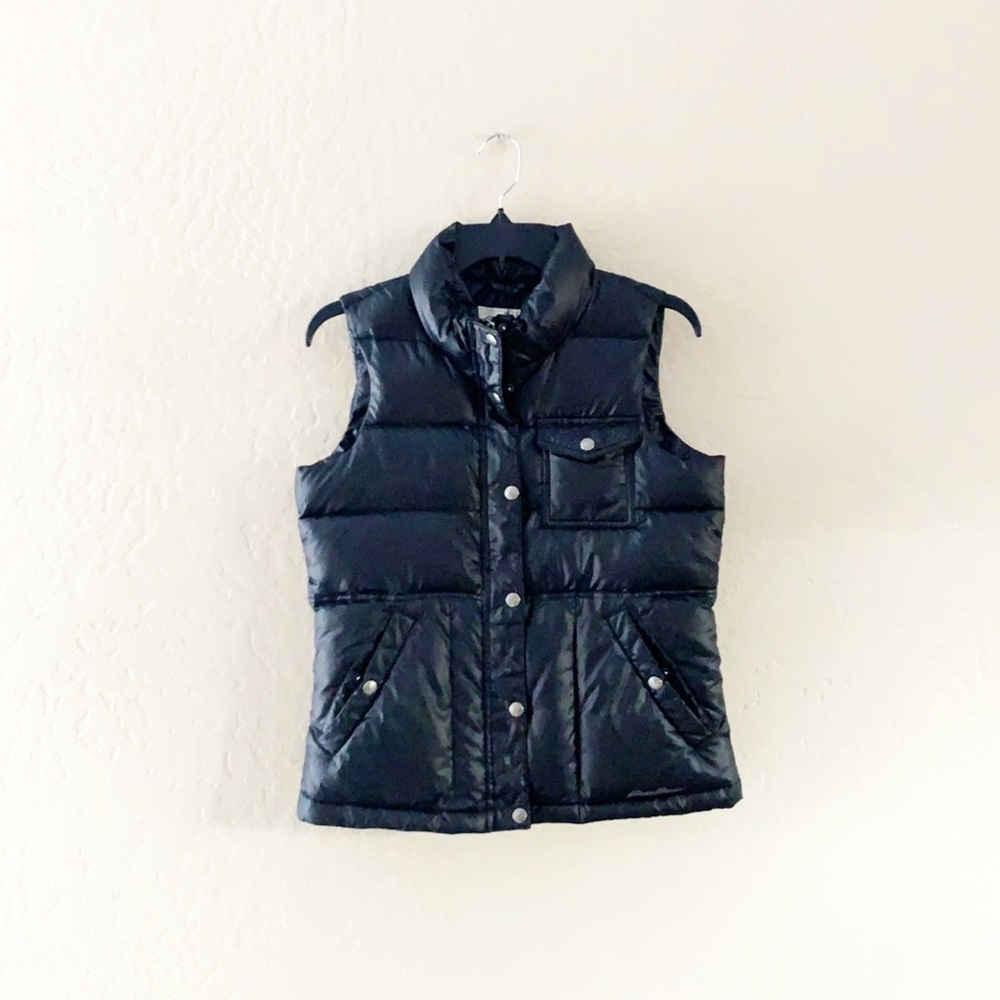 Eddie Bauer Black Premium Quality Goose Down Vest
